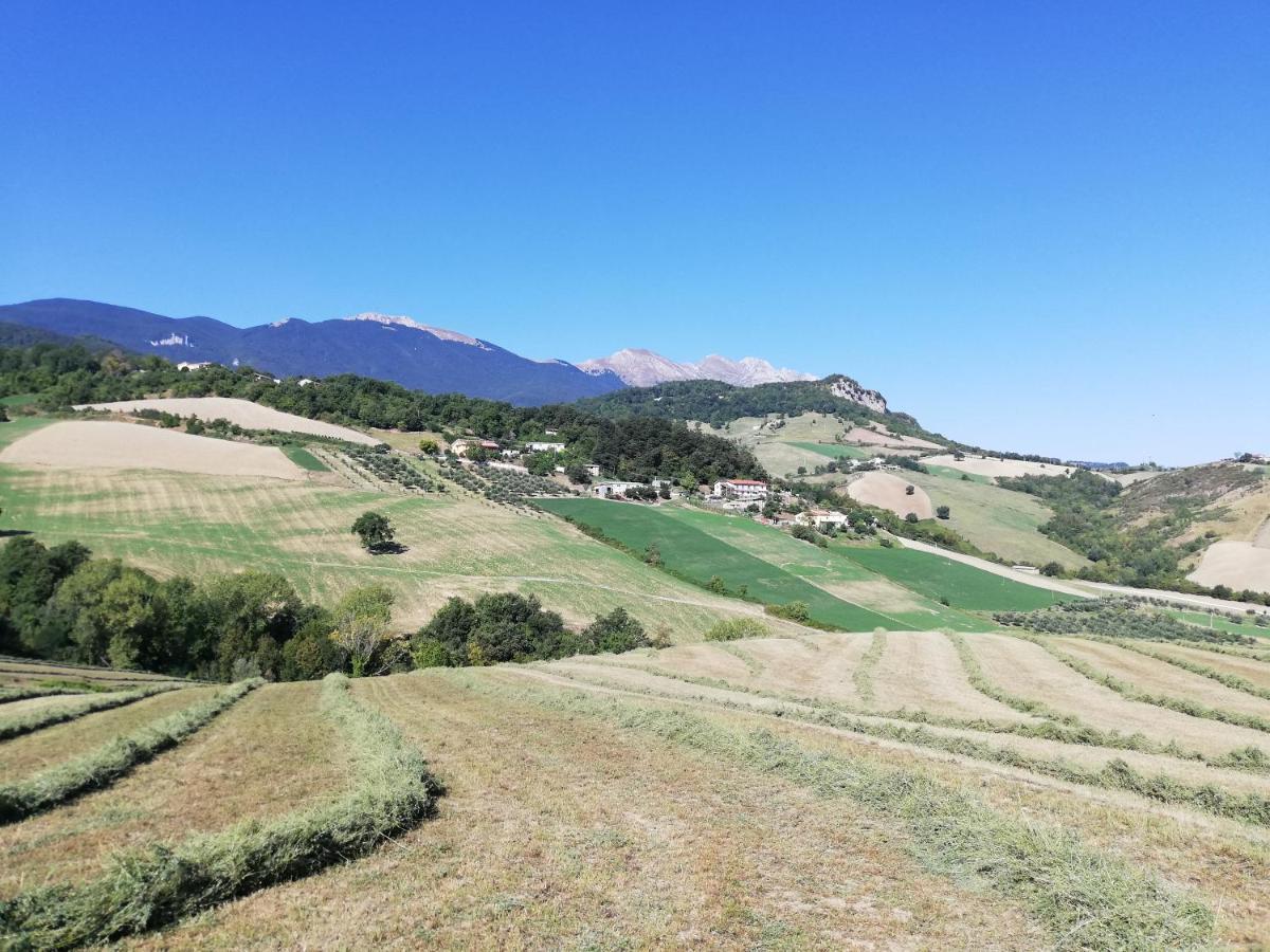 Casa A Montebello Di Bertona Con Vista Gran Sasso Villa Exterior foto